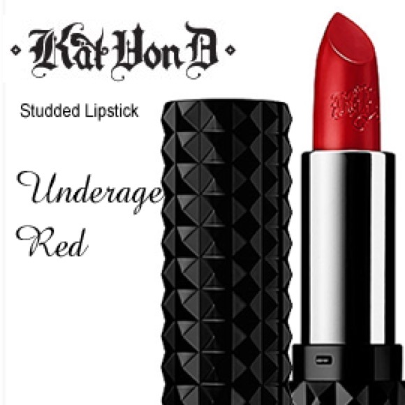 $5 Add on 🗝 Kat Von D Red Lipstick (mini) - Picture 3 of 3